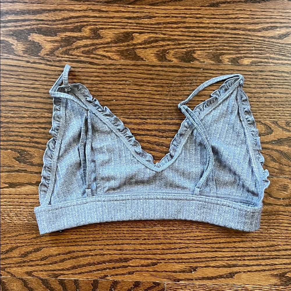 Blue Ruffled Bralette - Picture 5 of 7
